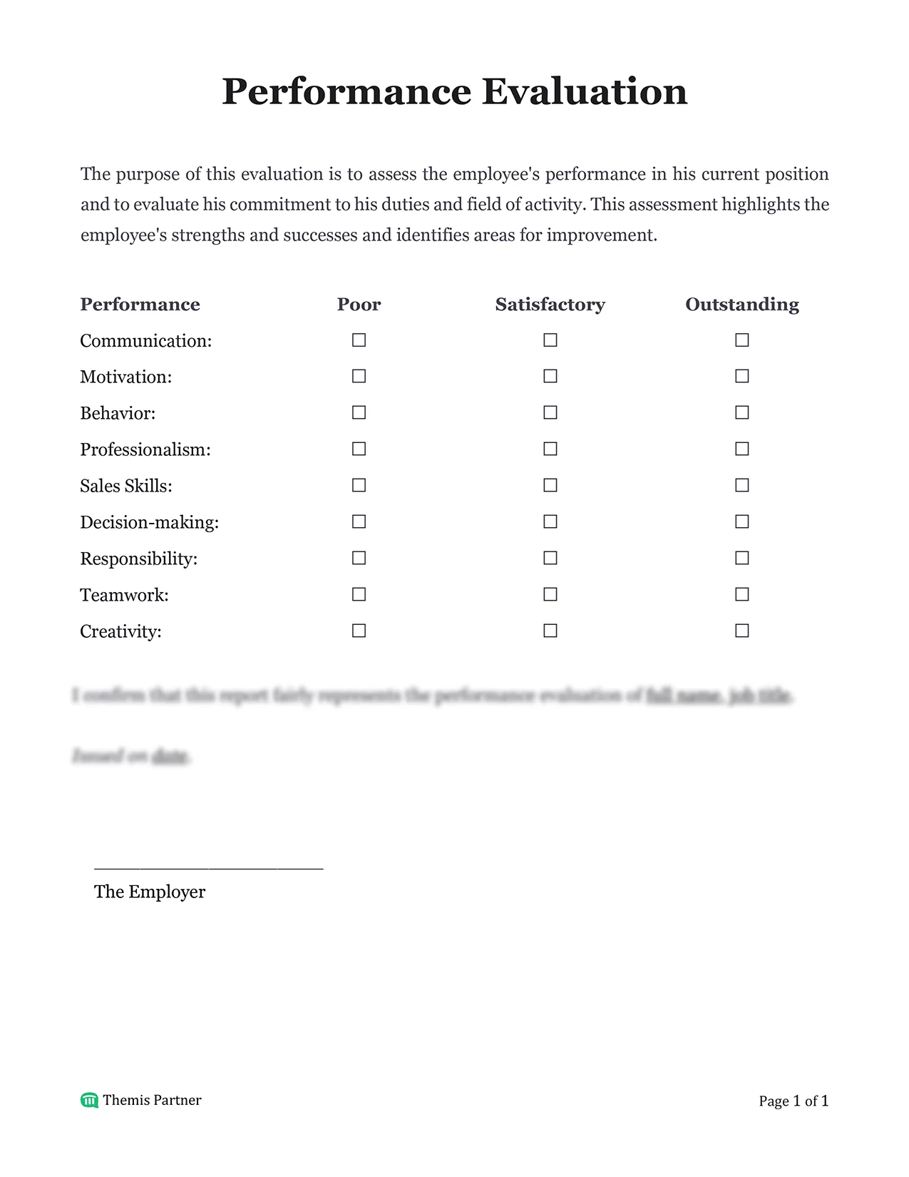 Employee performance evaluation Malaysia 1